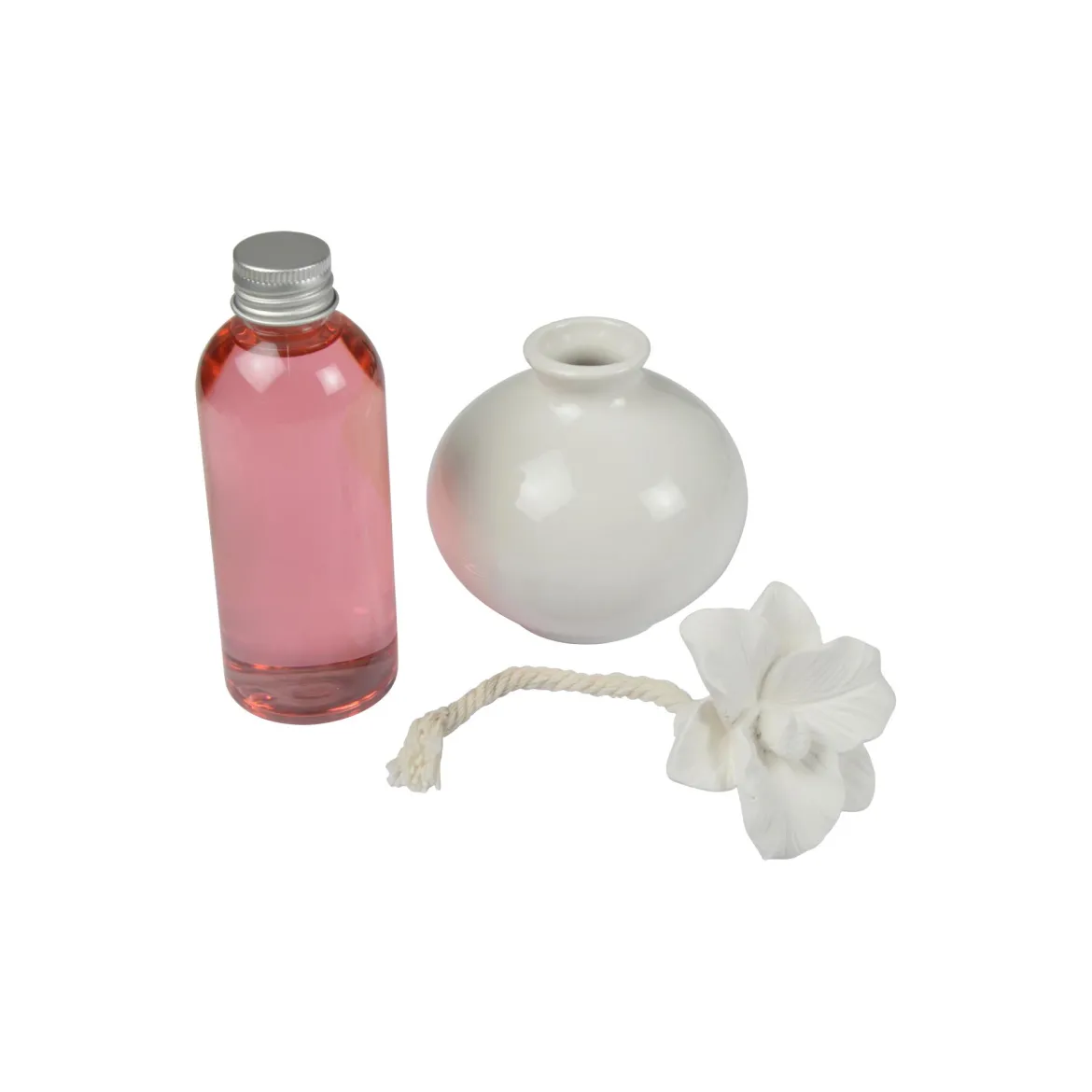 COFFRET DIFFUSEUR ET FLEUR CERAMIQUE 100ML ORCHIDEE