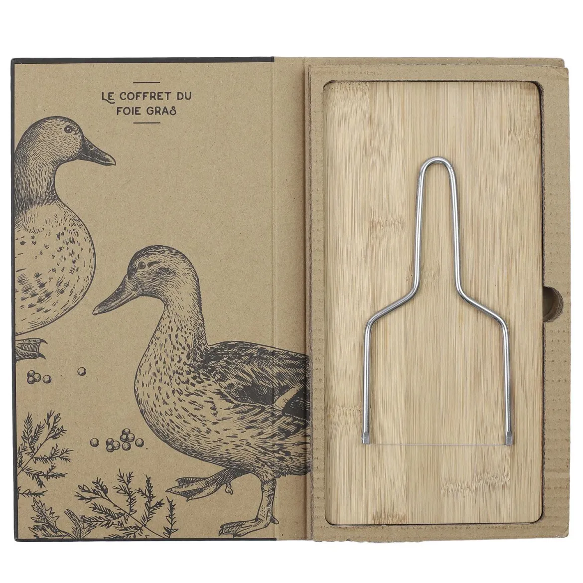COFFRET FOIE GRAS LYRE ET PLANCHE DECOUPE