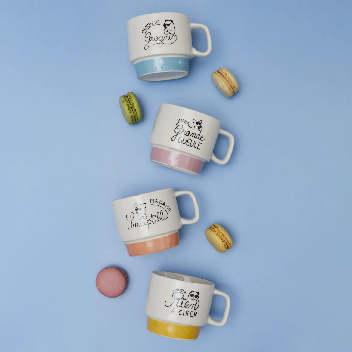 COFFRET 4 TASSES EMPILABLES