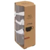 COFFRET 4 TASSES RETRO GRIS 10CL