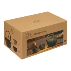 COFFRET THEIERE FONTE JILING 85CL