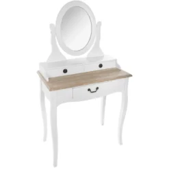 COIFFEUSE CHRYSA 3 TIROIRS BLANC