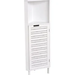 COLONNE D ANGLE MDF 1 NICHE 1 PORTE 1 ETAGERE MIAMI