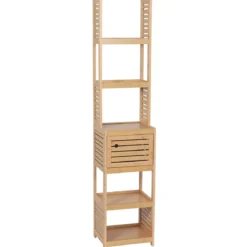 COLONNE DE RANGEMENT BAMBOU 1 PORTE TRINIDAD