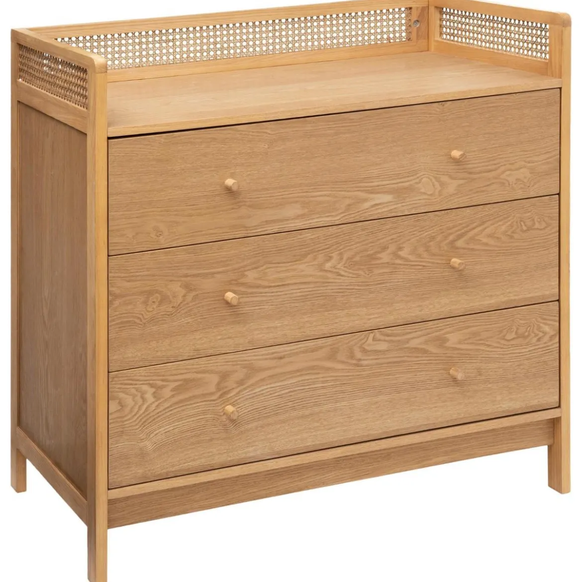 COMMODE 3 TIROIRS CANNAGE ARTY D.90X45X90CM
