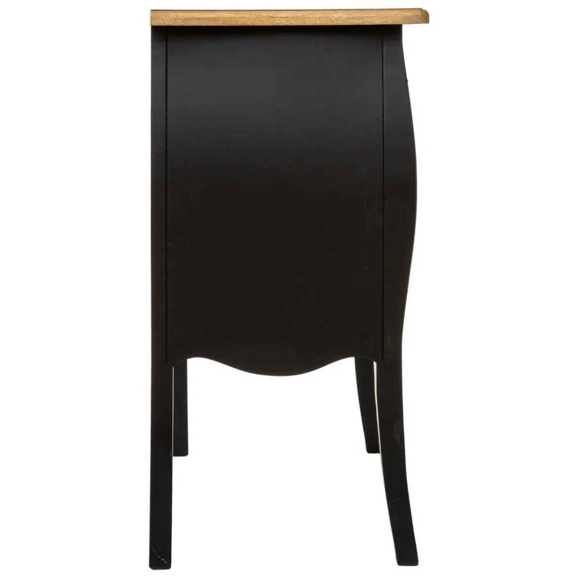 COMMODE 3 TIROIRS NOIR CHRYSA