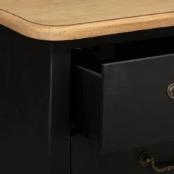 COMMODE 3 TIROIRS NOIR CHRYSA