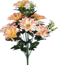 COMPOSITION BOUQUET VIOLET H.57CM
