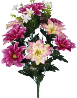 COMPOSITION BOUQUET VIOLET H.57CM
