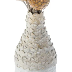 COMPOSITION ET VASE OSIER H.50CM