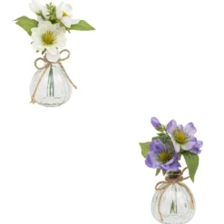 COMPOSITION VASE VERRE NELA H.17CM
