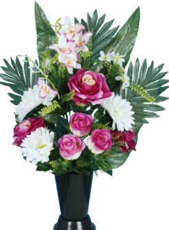 CONE BOUTONS DE ROSE GERBERAS