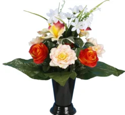 CONE GARDENIA LUPIN ORCHIDEE ROSE