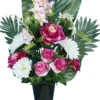 CONE GERBE ROSE GERBERA ORCHIDEE MINI H51CM