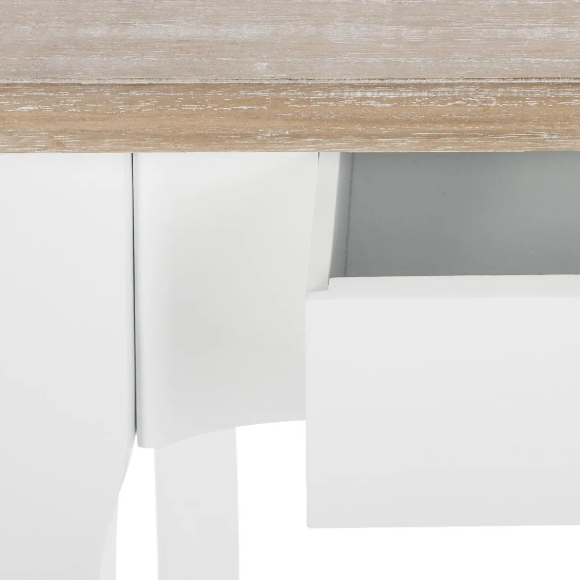 CONSOLE CHRYSA 2 TIROIRS BLANC