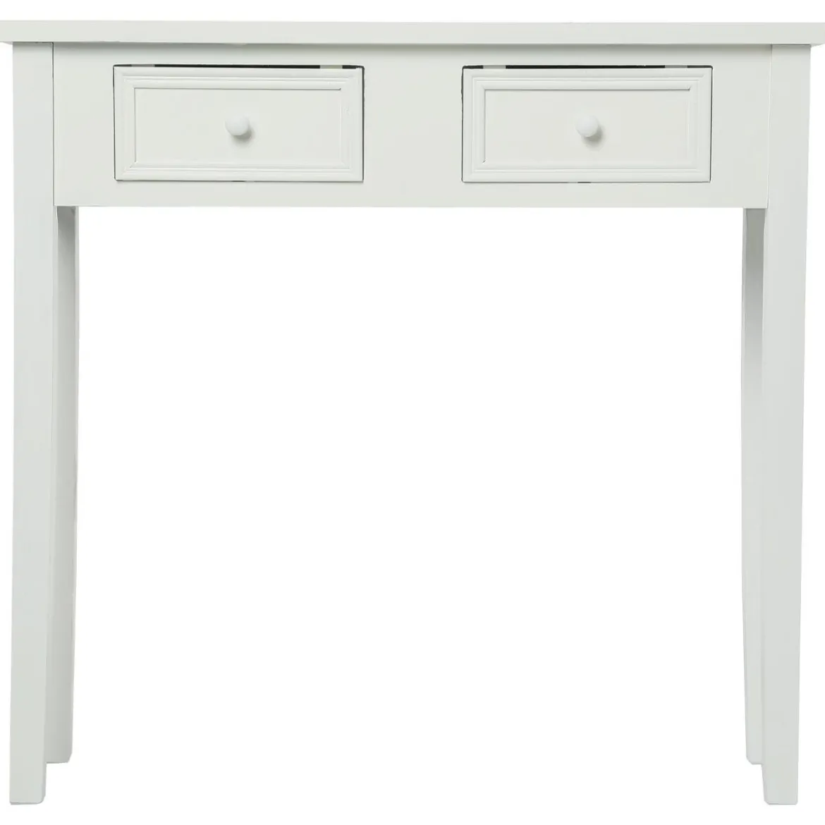 CONSOLE 2 TIROIRS BLANC CHARME
