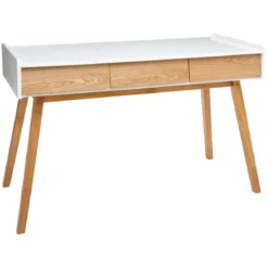 CONSOLE 3 TIROIRS ELVA BLANC