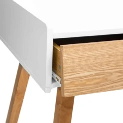 CONSOLE 3 TIROIRS ELVA BLANC