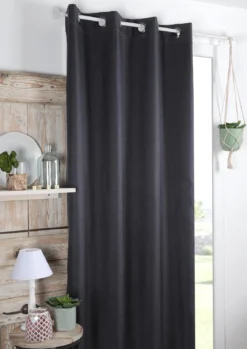 COPENHAGUE RIDEAU OCCULTANT 140X260CM ANTHRACITE