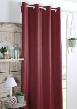 COPENHAGUE RIDEAU OCCULTANT 140X260CM ROUGE