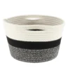 CORBEILLE D.28X18CM NATUREL NOIR CHINE