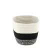 CORBEILLE D.21X13X12CM NATUREL NOIR CHINE