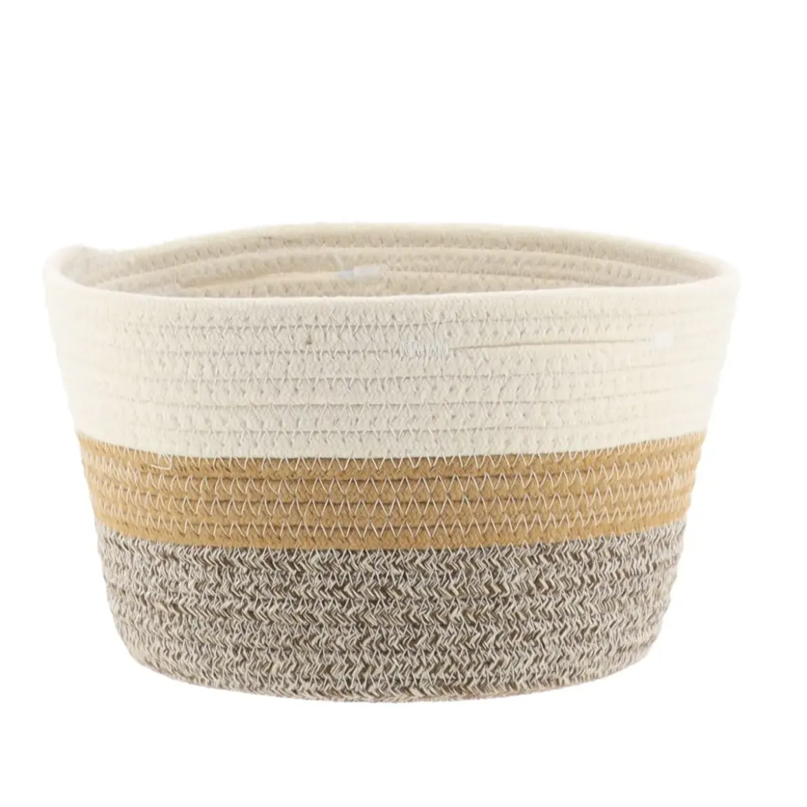 CORBEILLE NATUREL MARRON CHINE D.25X16CM