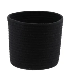 CORBEILLE NOIR CHINE D.19X16CM
