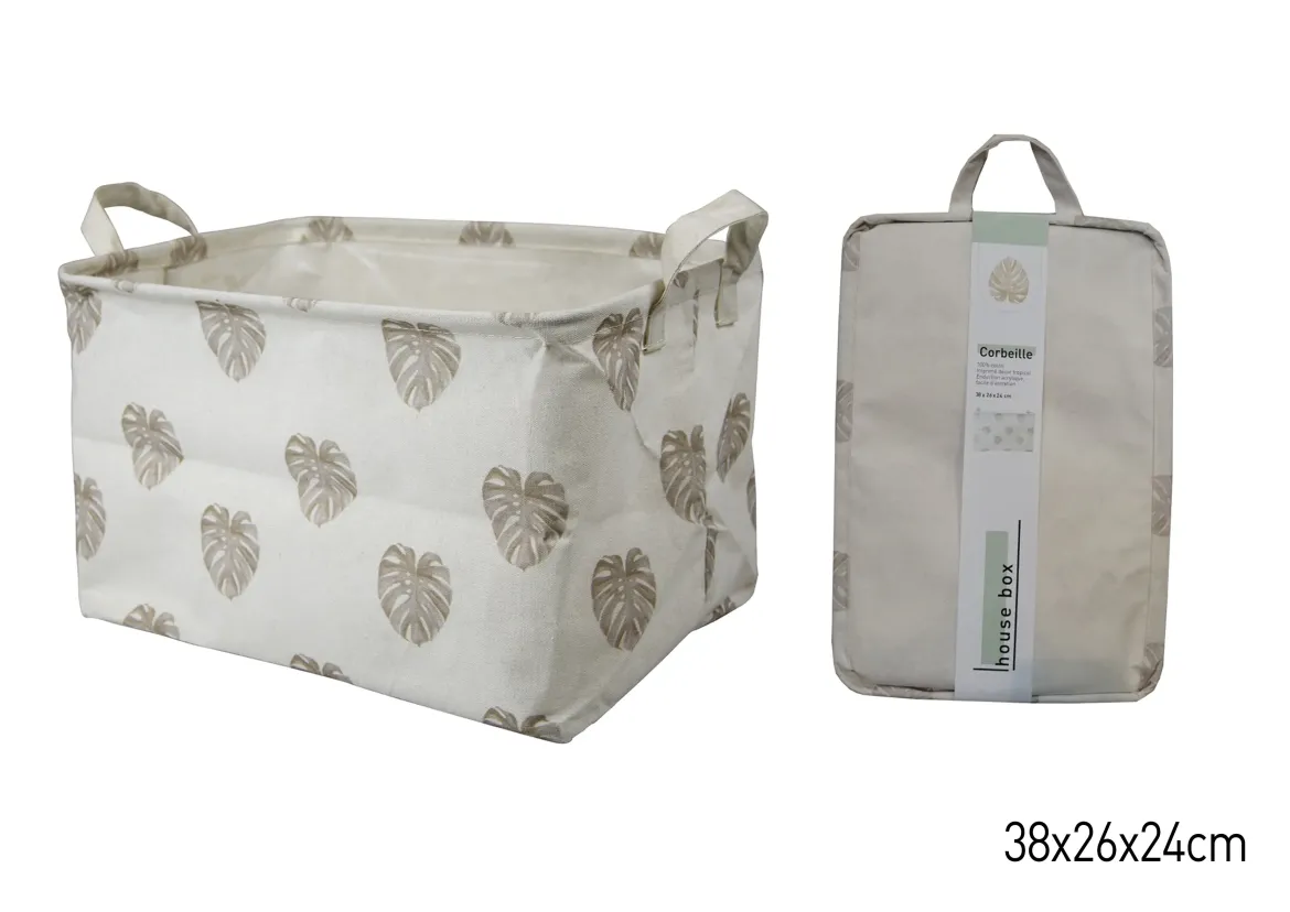 CORBEILLE RANGEMENT RECTANGLE 38X26X24CM
