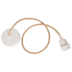 CORDON ELECTRIQUE JUTE NOE NATUREL L.80CM