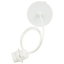 CORDON ELECTRIQUE METAL NOE BLANC L.80CM