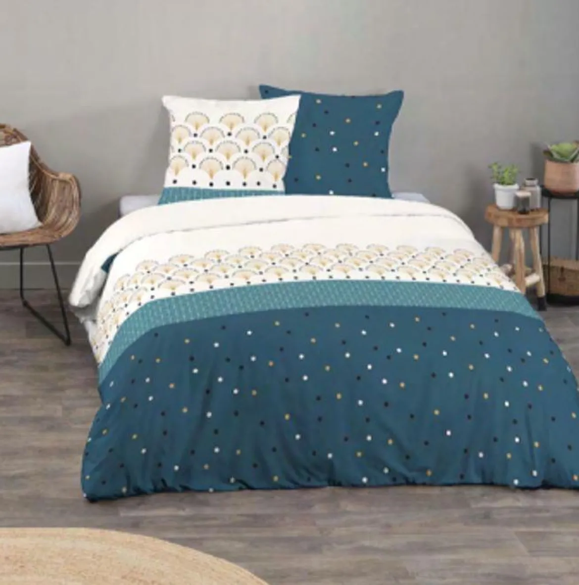 COUETTE IMPRIMEE 220X240CM MOTIF BILAL 2