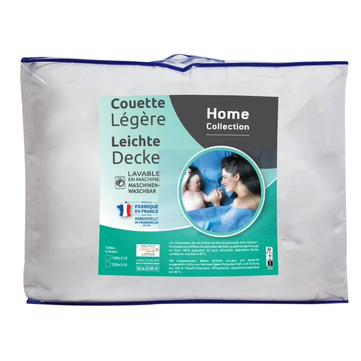 COUETTE LEGERE 200X210CM 250GR