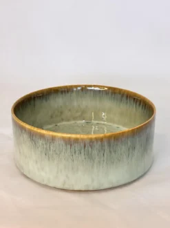 COUPELLE VERT PORCELAINE EMAIL REACTIF 12CM