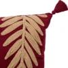 COUSSIN BRODE FEUILLE YUCA 30X80CM