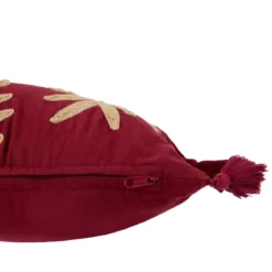 COUSSIN BRODE FEUILLE YUCA 30X80CM
