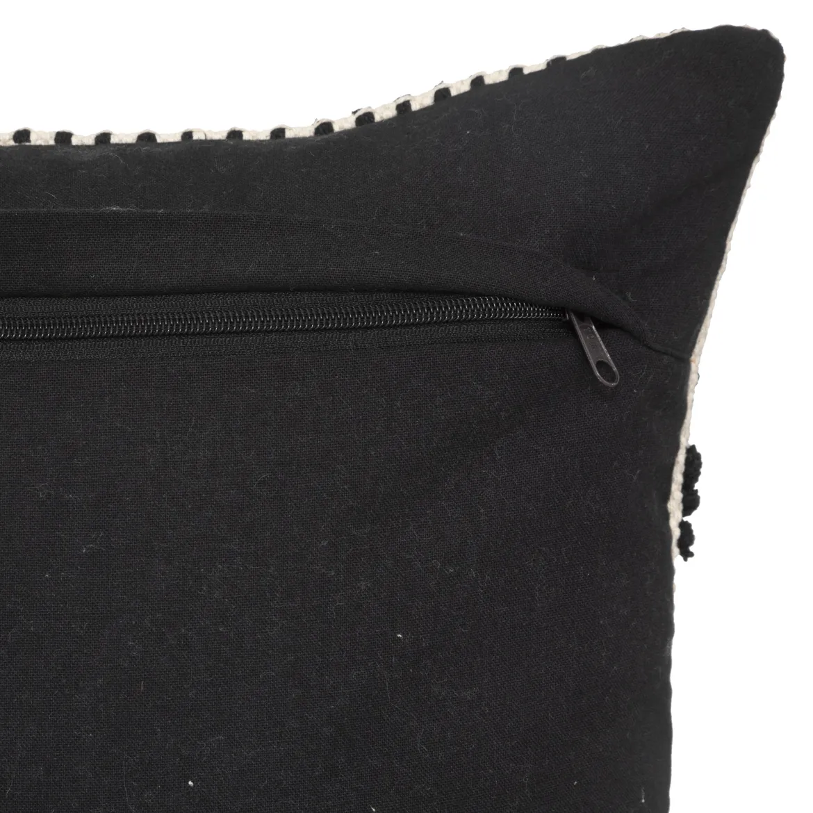 COUSSIN COTON 3D SAFARI NOIR ET BLANC 38X58CM