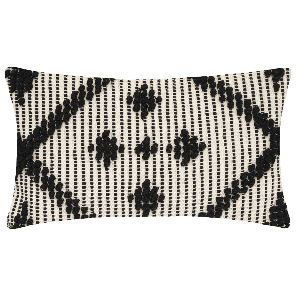 COUSSIN COTON 3D SAFARI NOIR ET BLANC 38X58CM