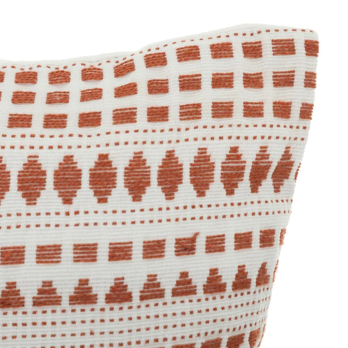 COUSSIN COTON JACQUARD MICAH TERRACOTTA 38X38CM