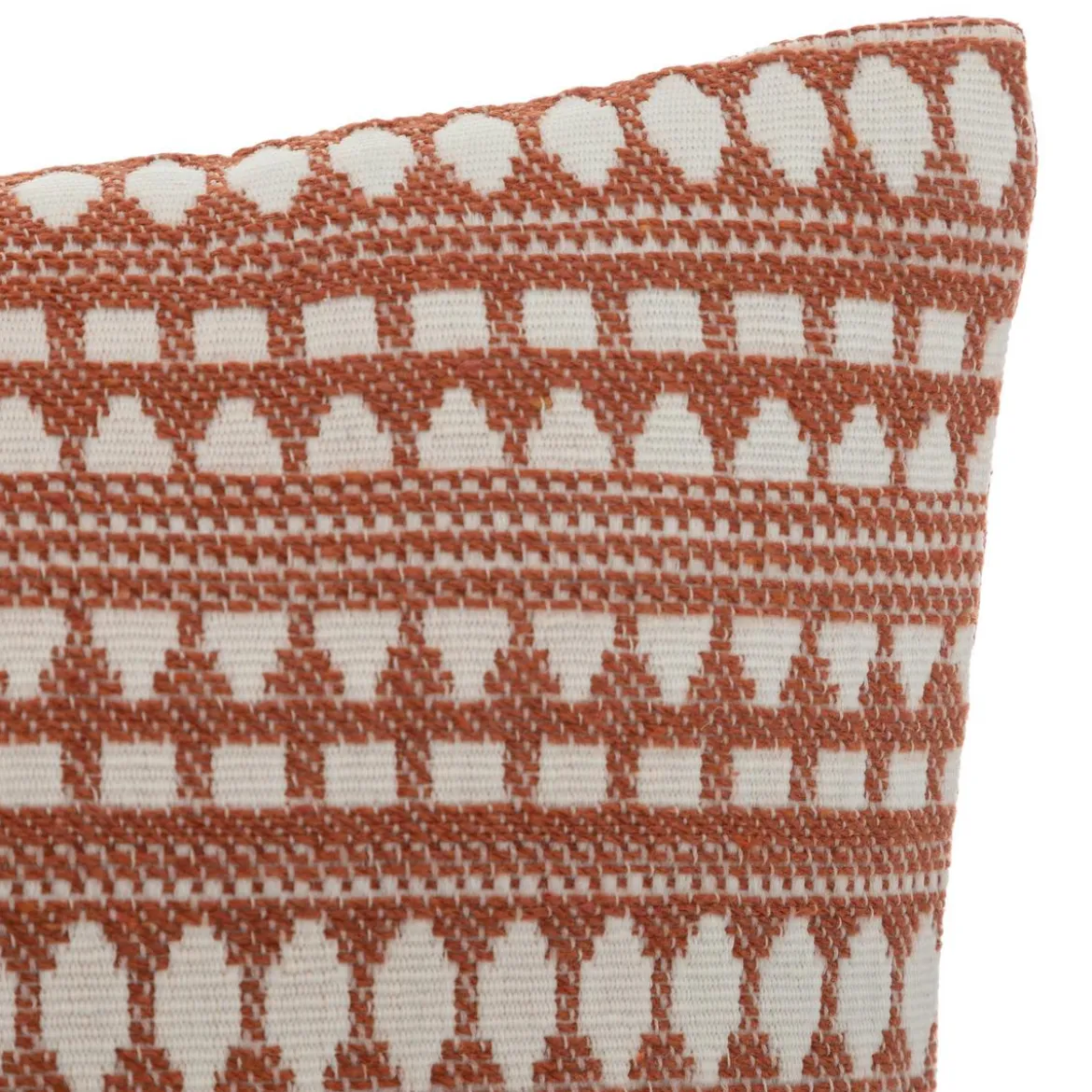 COUSSIN COTON JACQUARD MICAH TERRACOTTA 30X50CM