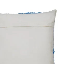 COUSSIN COTON TUFTE POPPY BLEU 50X50CM
