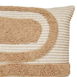 COUSSIN COTON TUFTE POPPY LIN 50X50CM