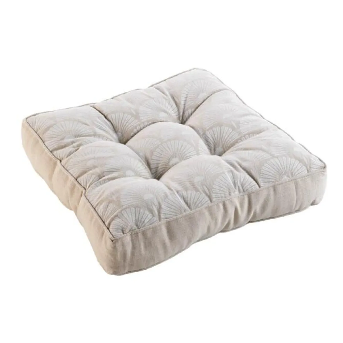 COUSSIN DE SOL 40X40X8CM IMPRIME BAHINA