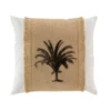 COUSSIN DEHOUSSABLE FRANGES 45X45CM UNI JUTE IMPRIME RICO