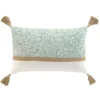 COUSSIN DEHOUSSABLE POMPONS 30X50CM IMPRIME VIVOLINE