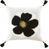 COUSSIN DEHOUSSABLE POMPONS 45X45CM COTON IMPRIME OR ISSEY