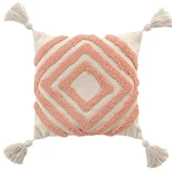 COUSSIN DEHOUSSABLE POMPONS 40X40CM TUFTE ATHENA MARSELA