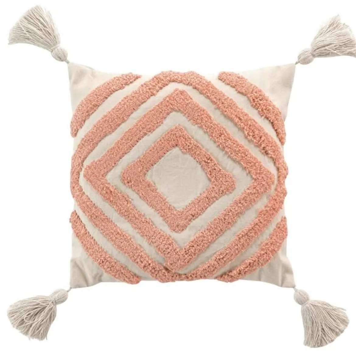 COUSSIN DEHOUSSABLE POMPONS 40X40CM TUFTE ATHENA MARSELA