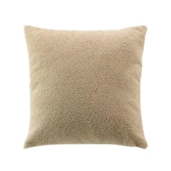COUSSIN DEHOUSSABLE 45X45CM BOUCLETTE UNIE WOOLY BEIGE