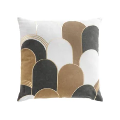 COUSSIN DEHOUSSABLE 45X45CM IMPRIME METALLISE DENALI